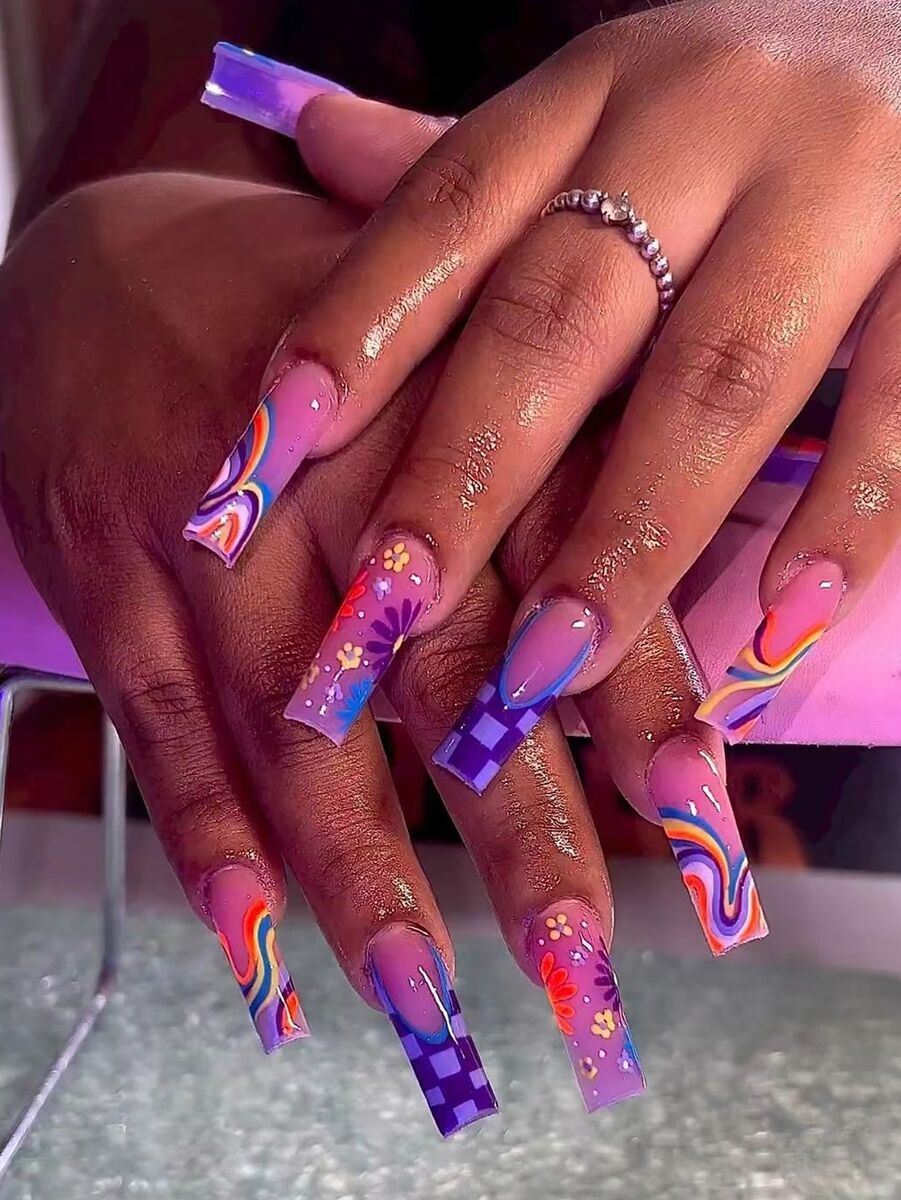 Floral Nail Design